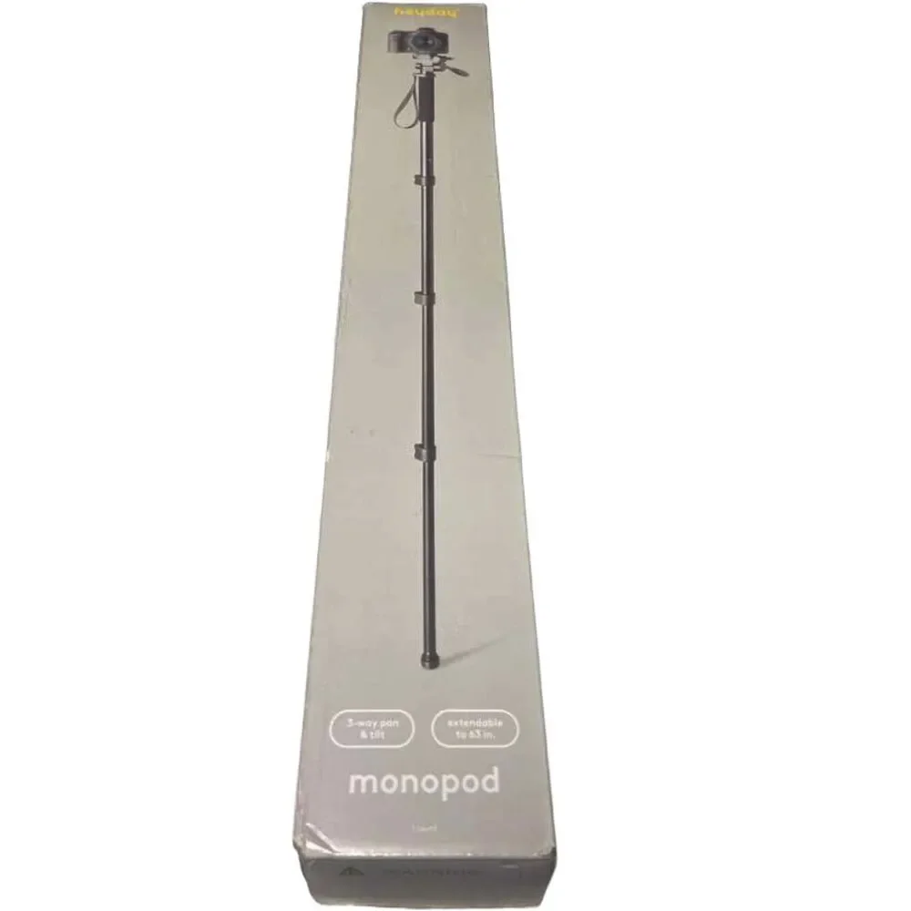 Monopod Heyday 3-Way Panhead w/ Quick Release Plate Black OPEN BOX
